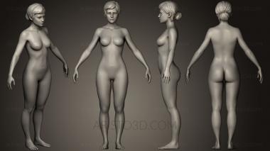 Figurines of girls (STKGL_0221) 3D model for CNC machine